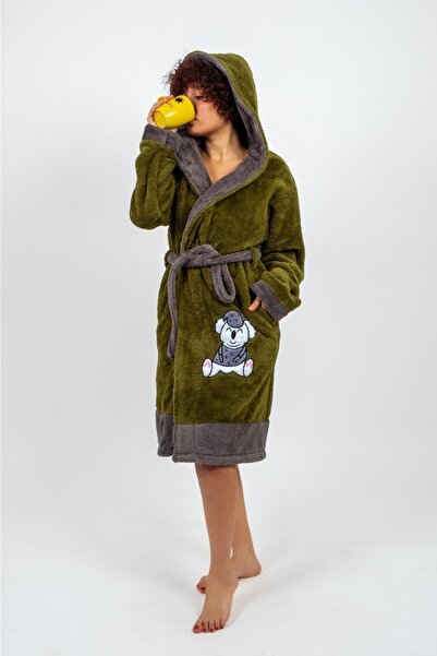 Damlaiso Μπουρνούζι με κουκούλα Welsoft-fleece-βελούδινο Νοεμβρίου