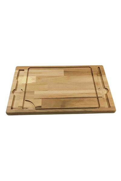 Evidol Steak Serving Presentation Board, Wooden Serving Plate with Fork - Kni...