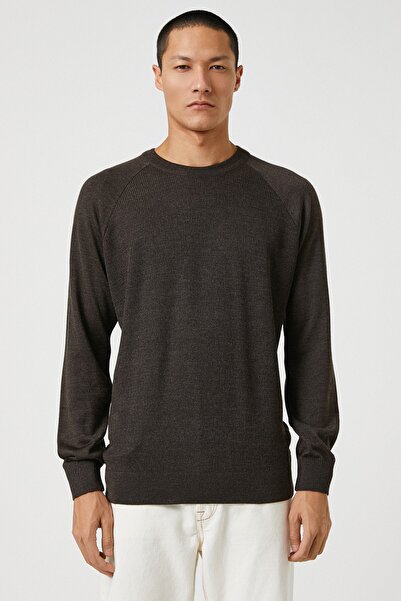 Koton Erkek Kahverengi Kazak 3WAM70148HT