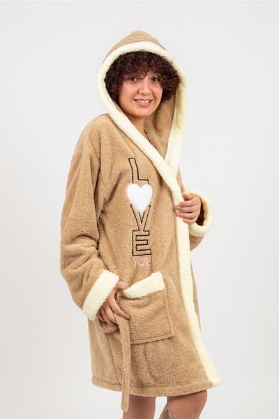 Damlaiso Μπουρνούζι με κουκούλα Welsoft-fleece-βελούδινο Νοεμβρίου