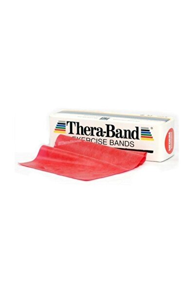 THERABAND Thera Band Egzersiz Bandı / 5.5 Metre - Kırmızı