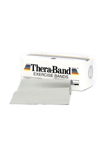 THERABAND Thera Band Egzersiz Bandı / 5.5 Metre - Gümüş Gri