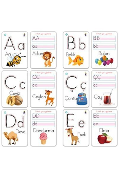 Circle Toys Okul Öncesi Eğitici Erken Öğrenme 2'li Set Alfabe Harf Ve Sayılar Rakamlar