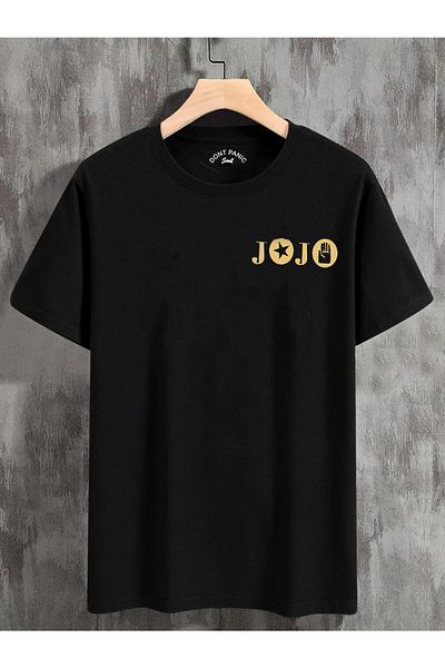 DEEPSENCE Black Unisex Oversize T-shirt Jojo Back Print