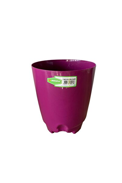 Şenyayla Plastik Şenyayla Decora Saksı 3 Lt No:3 (ø 19*16,5 Cm)