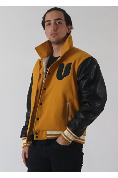 rood Ünisex Süet Mont Düğmeli Içi Elyaflı