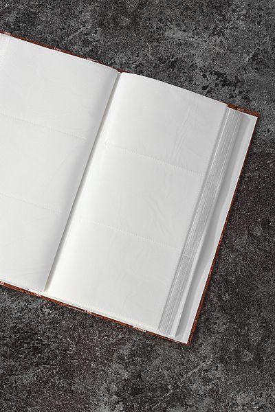 GünTech 10x15 300 Λουκ Offset Μοτίβο Παράθυρο Φωτογραφικό Άλμπουμ Γκρι