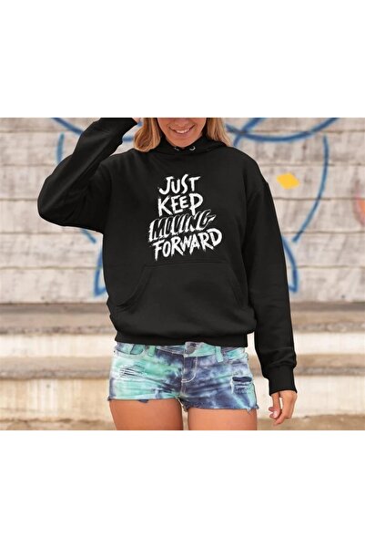 Touz Νίις Μπουτίκ 'just Keep' Μαύρο Unisex με κουκούλα oversized Φούτερ με κο...