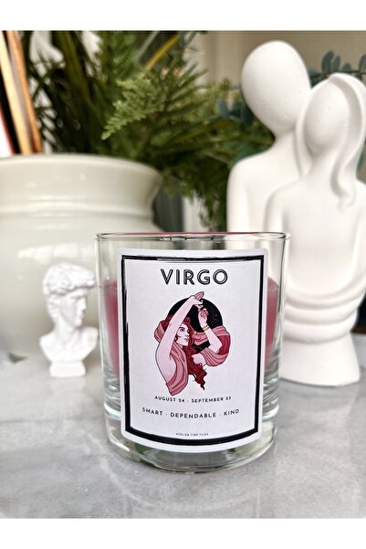 AtelierTimeFlies Başak Burcu (virgo) Renkli Burç Mumu