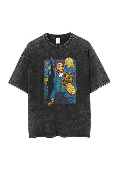 Touz Πλενόμενο μπλουζάκι Hakatumoda Van Gogh Vintage