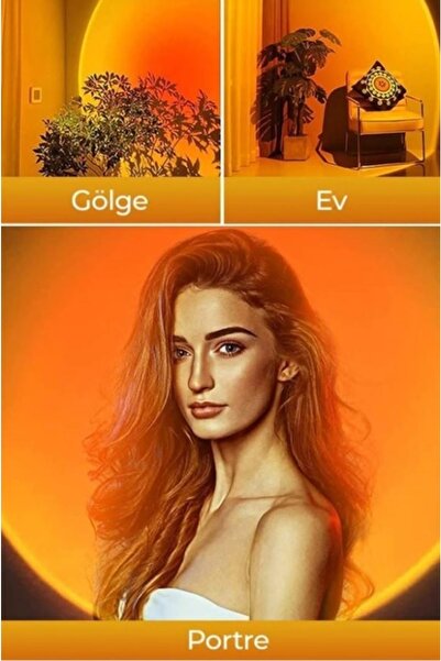 Realx Gün Batımı Efektli Fotoğraf Çekim Işığı / Sunset Lamp / Projeksiyon Lambası