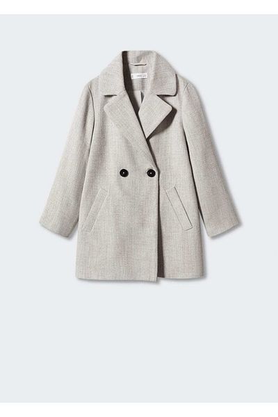 MANGO Kids Gray Coat for Kids