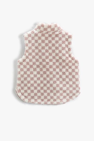 Koton Жилет для дівчинки в клітинку бузковий 3WKG20019AW