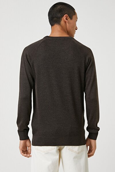 Koton Erkek Kahverengi Kazak 3WAM70148HT