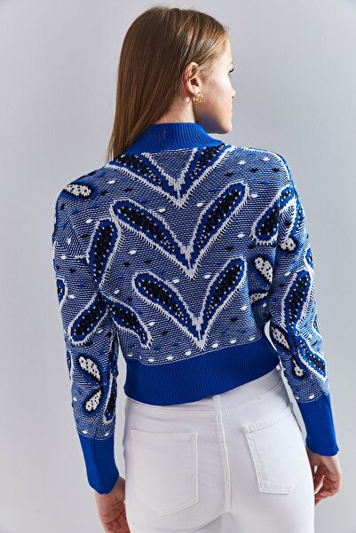 Bianco Lucci Pulover cu model pentru damă