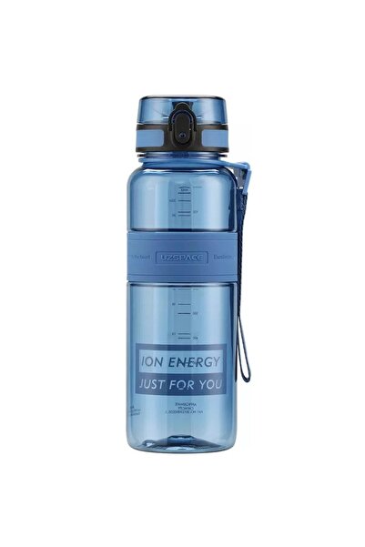 Uzspace زجاجة مياه تريتان كبيرة الحجم 1000 مل - هيكل من السيليكون