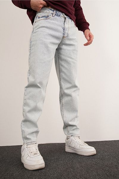 DİFRANSEL Basic Light Blue Mom Jean