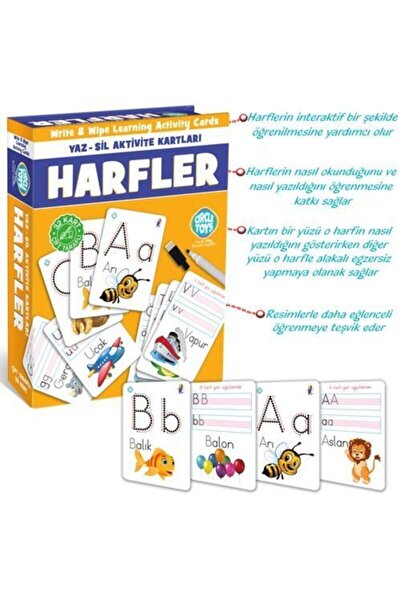 Circle Toys Okul Öncesi Eğitici Erken Öğrenme 2'li Set Alfabe Harf Ve Sayılar Rakamlar