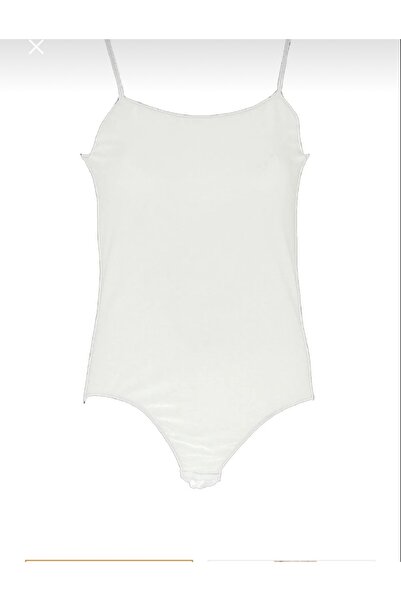 FATELLA Дамски памучен боди без презрамки, без ръкави, с ликра и закопчаване ...