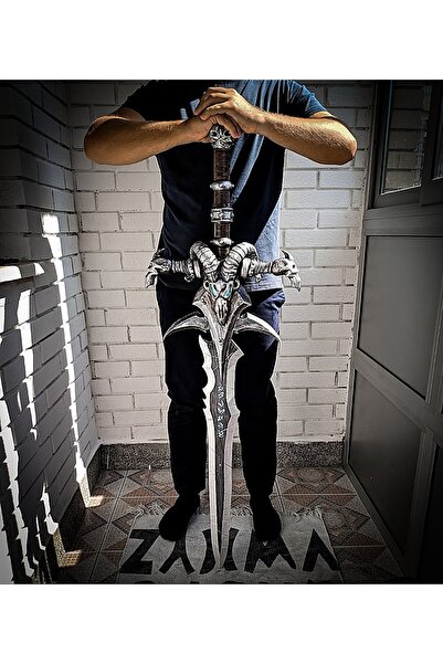 TuransoyCraft Lich King'in Kılıcı Frostmourne Gerçek Boy 140 Cm 1/1 Ölçek