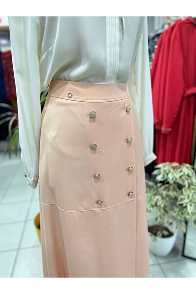 Setrms Düğme Detaylı Etek