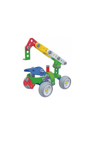 Roy Toy Unmountable Vehicles 96 Piece Crane DIY Game Set for Children Over 3 Years Old