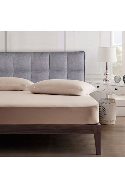 B2B Plus 2 Pieces Cotton 50x70 Cm Pillow Case | Beige Color |