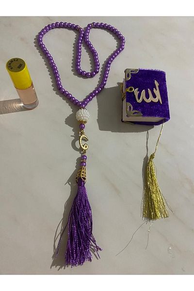 Classy 10 Special Boxed Mini Quran Prayer Beads and Essence Set