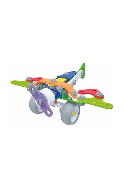 Roy Toy Unmountable Vehicles 71 Piece Airplane DIY Game Set for Kids Ages 3+