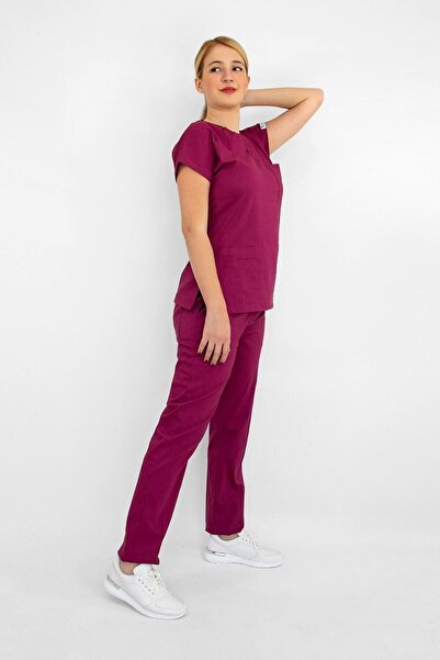 Nur Medikal Giyim Set de sus și de jos din lycra de culoare ciuperci