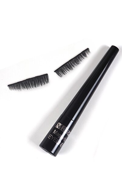 Mara Manyetik Eyeliner'lı Mıknatıslı Doğal Ipek Takma Kirpik Orta Yoğun