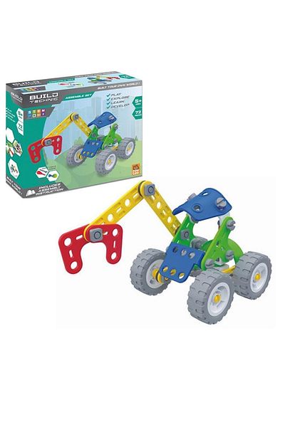 Roy Toy Disassemble Tools 72 Pieces Scissor Crane DIY Game Set for Children Over 3 Years Old
