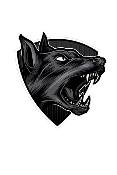 MegaSticker دراجة نارية دوبيرمان أرماد، كمبيوتر محمول، خوذة، ملصق سيارة مقاس ...