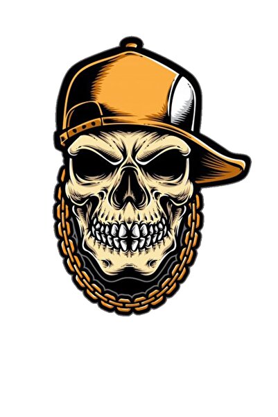 MegaSticker ملصق سيارة لخوذة الكمبيوتر المحمول والدراجة النارية من Skull Gang...