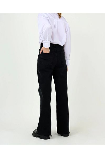 LAMİRA Palazzo Wide Leg High Waist Flexible Jean