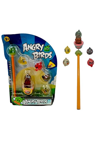 PopŞeker Angry Birds Mini Karakterler Ve Kalem Süsleri Angry Birds Oyuncakları