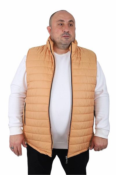 Starbattal Jessica Water Repellent Plus Size Γιλέκο - 22810 Μουστάρδα