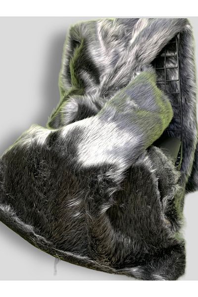 PLUSH STUDIO Zp Ymf Long Furry, Gray Brisa Plush Fabric 100x150cm Textile, Home Textile (CUSTOM COLOR)
