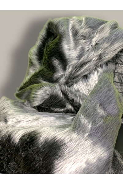 PLUSH STUDIO Zp Ymf Uzun Tüylü, Gri Brisa Peluş Kumaş 100x150cm Tekstil, Ev Tekstili (ÖZEL RENK)