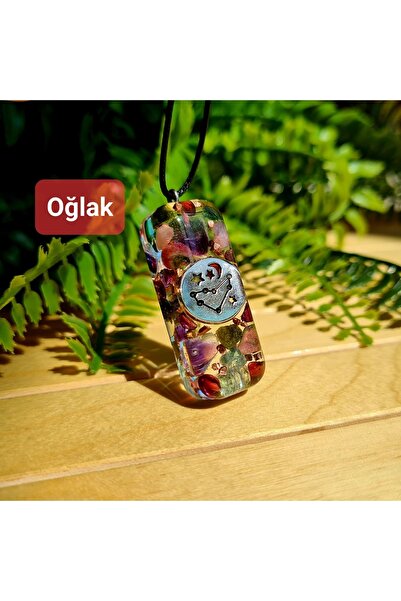 Singincraft Oğlak Burcu Orgonit Kolye (YILDIZ HARİTALI) (EL YAPIMI TASARIM ÜRÜNLER)