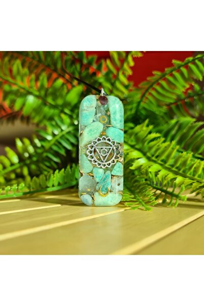 Singincraft Amazonite Throat Chakra (VISHUDDHA) Orgonite Necklace (HANDMADE DESIGN PRODUCTS)