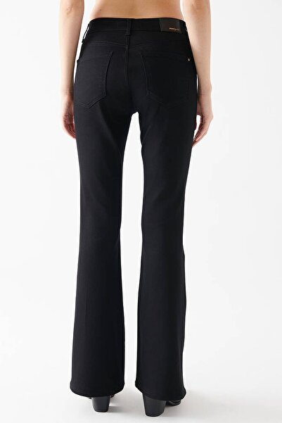 Livik Madisula Black Flare Jeans Extra Lycra High Waist Long Leg