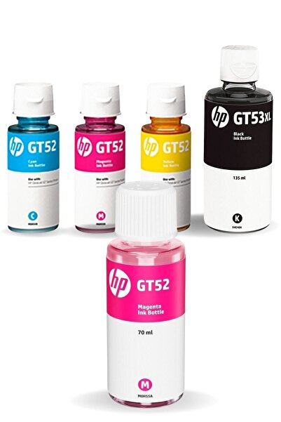 HP Gt53xl Ink Tank 316 4 Renk Orjinal Mürekkep Seti +1 Kırmızı Hediye Gt-01-a369