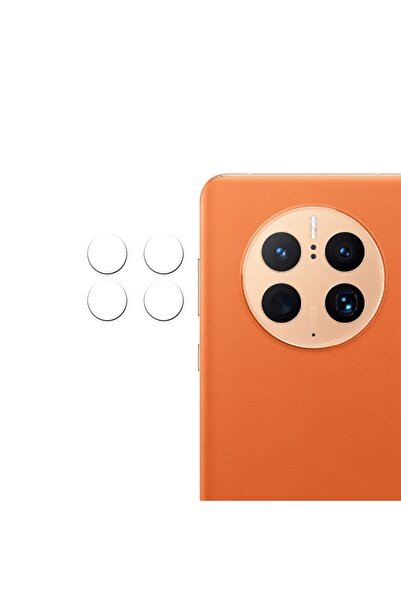 Microcase Huawei Mate 50 Pro Kamera Camı Lens Koruyucu Nano Esnek Film - Al3400