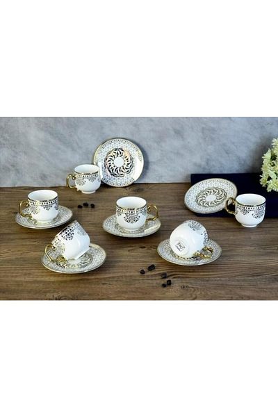 Paçi Nisa Gilded Coffee Cup Por-101396