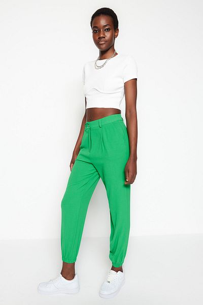Trendyol Collection Pants - Green - Carrot pants