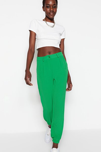 Trendyol Collection Green Trousers TWOSS23PL00165
