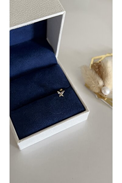 SU PERİSİ TAKI BİJUTERİ Cerrahi Çelik Gold Kelebek Model Piercing , Tragus