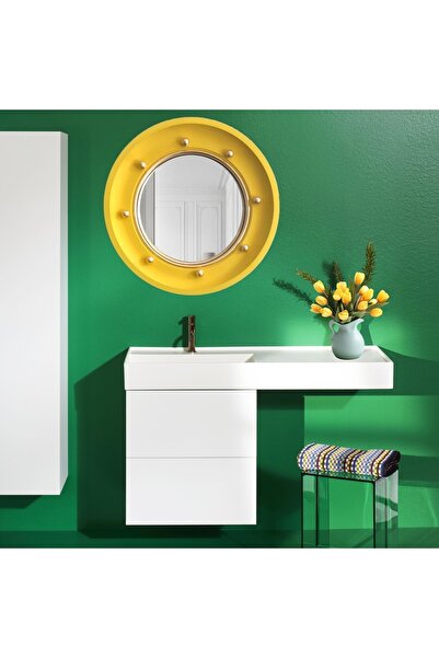 Güral Evo Sağdan Etajerli Xl Mobilya Üstü Lavabo 43*75 Ev31mul01