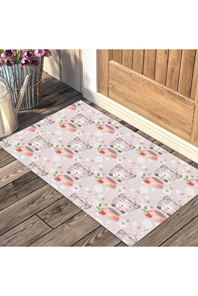 Evsebu Minnoş Cat Decorative Door Mat